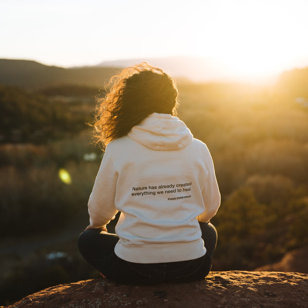 FOOD OVER DRUGS Organic Sweatshirt Hoodie