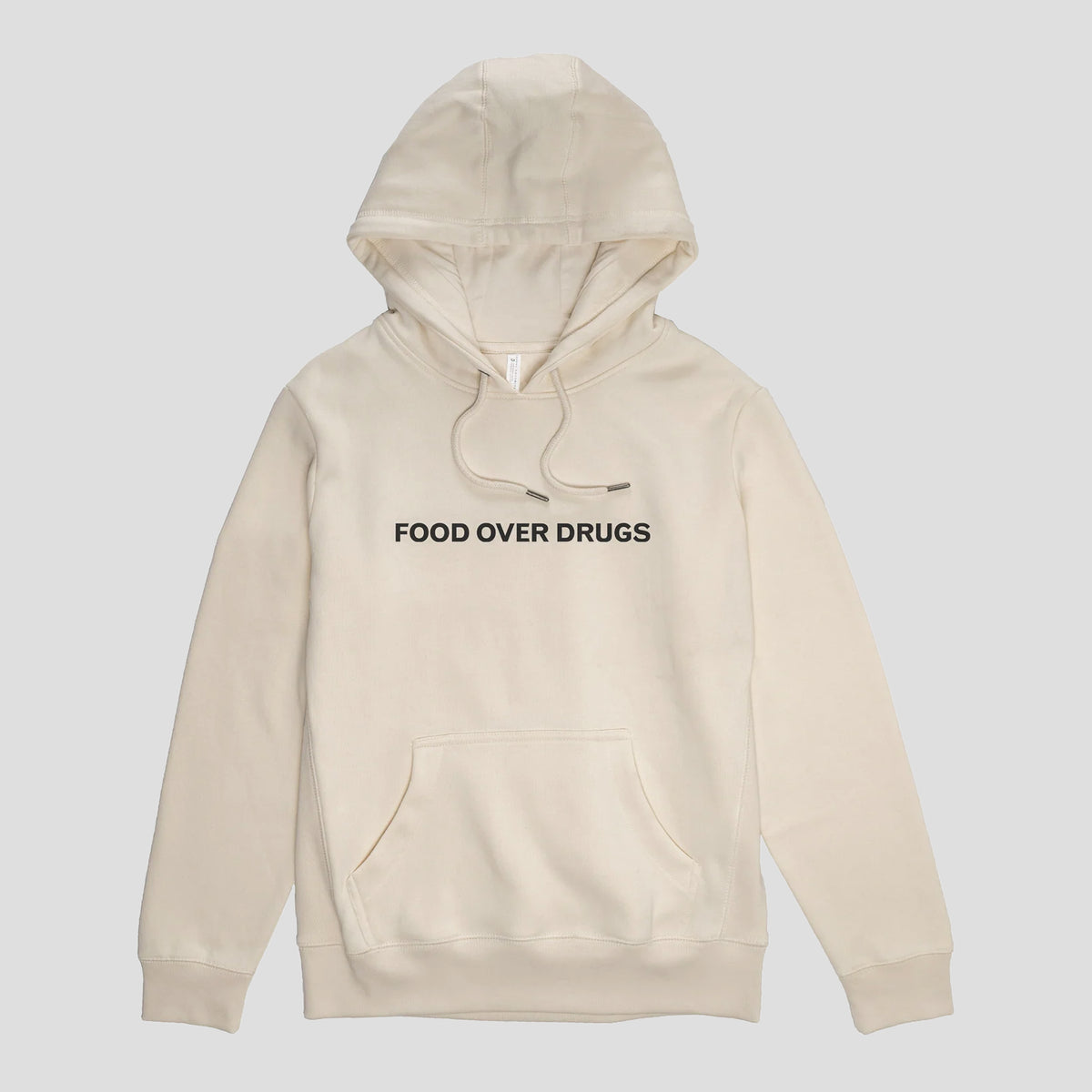 FOOD OVER DRUGS Organic Sweatshirt Hoodie