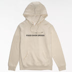 FOOD OVER DRUGS Organic Sweatshirt Hoodie