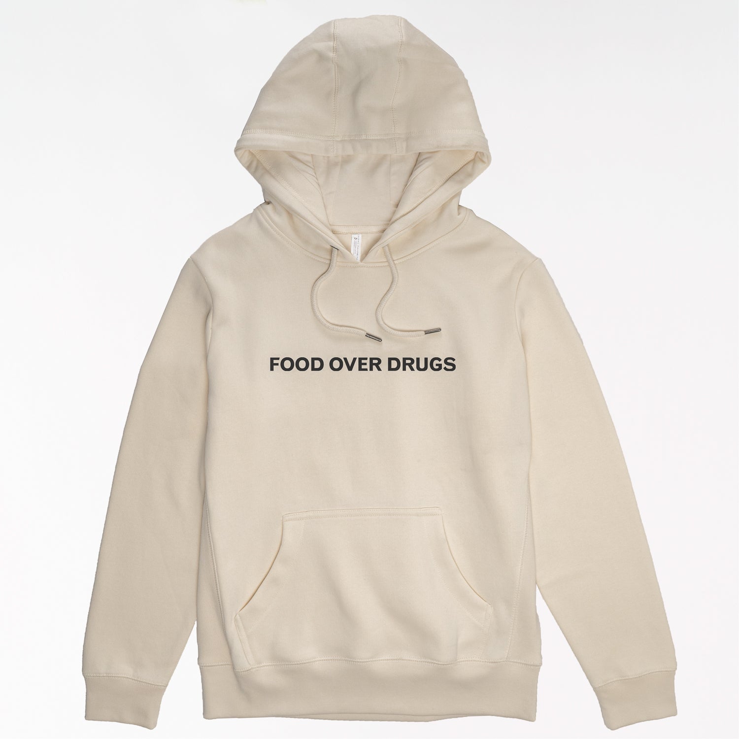 FOOD OVER DRUGS Organic Sweatshirt Hoodie